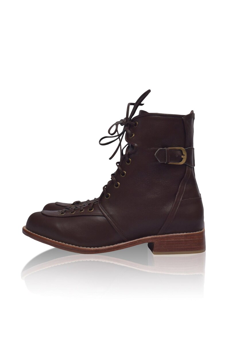 Botas de combate de cuero Desert Seeker imagen 8