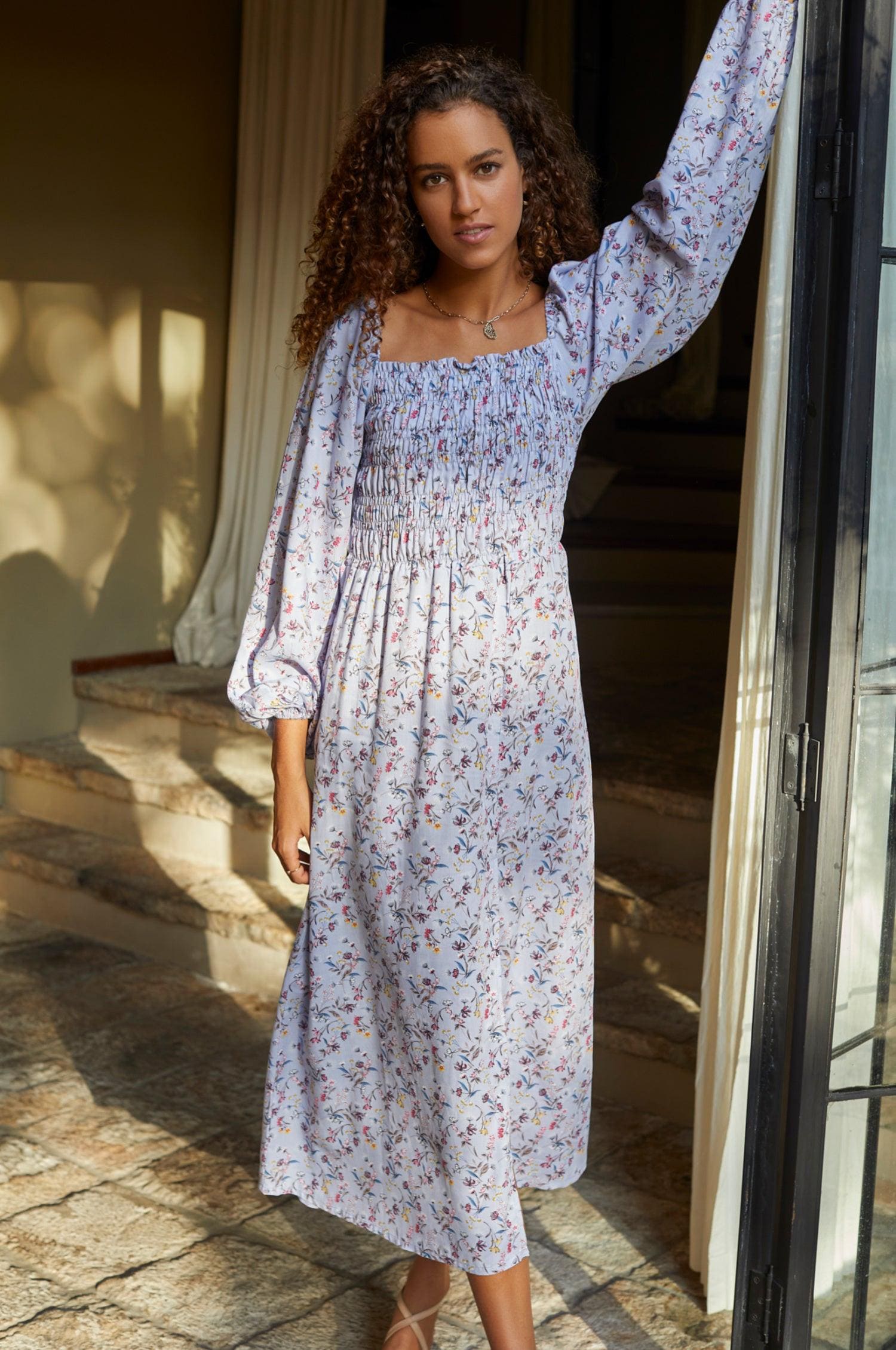 white tassel dress Fringe x-mappingIndex:25684-43287 Color:Blue/Grey flawless fit Modest Teens Long Prom