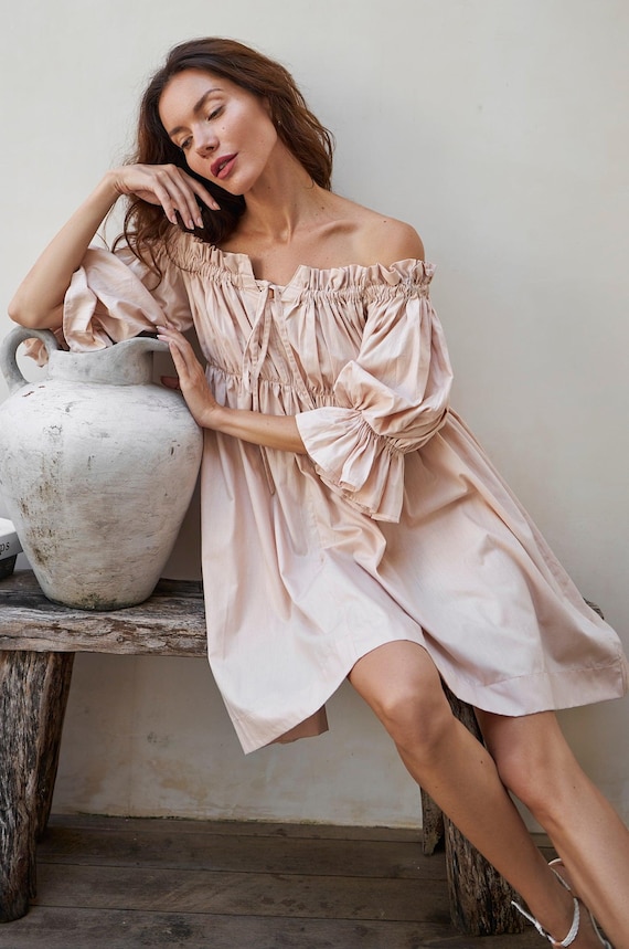 champagne mini dress RIXO Bridal Capucine Silk-Satin Mini