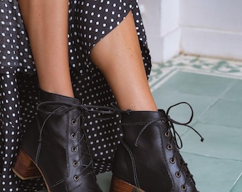 Botines de piel Mon Reve