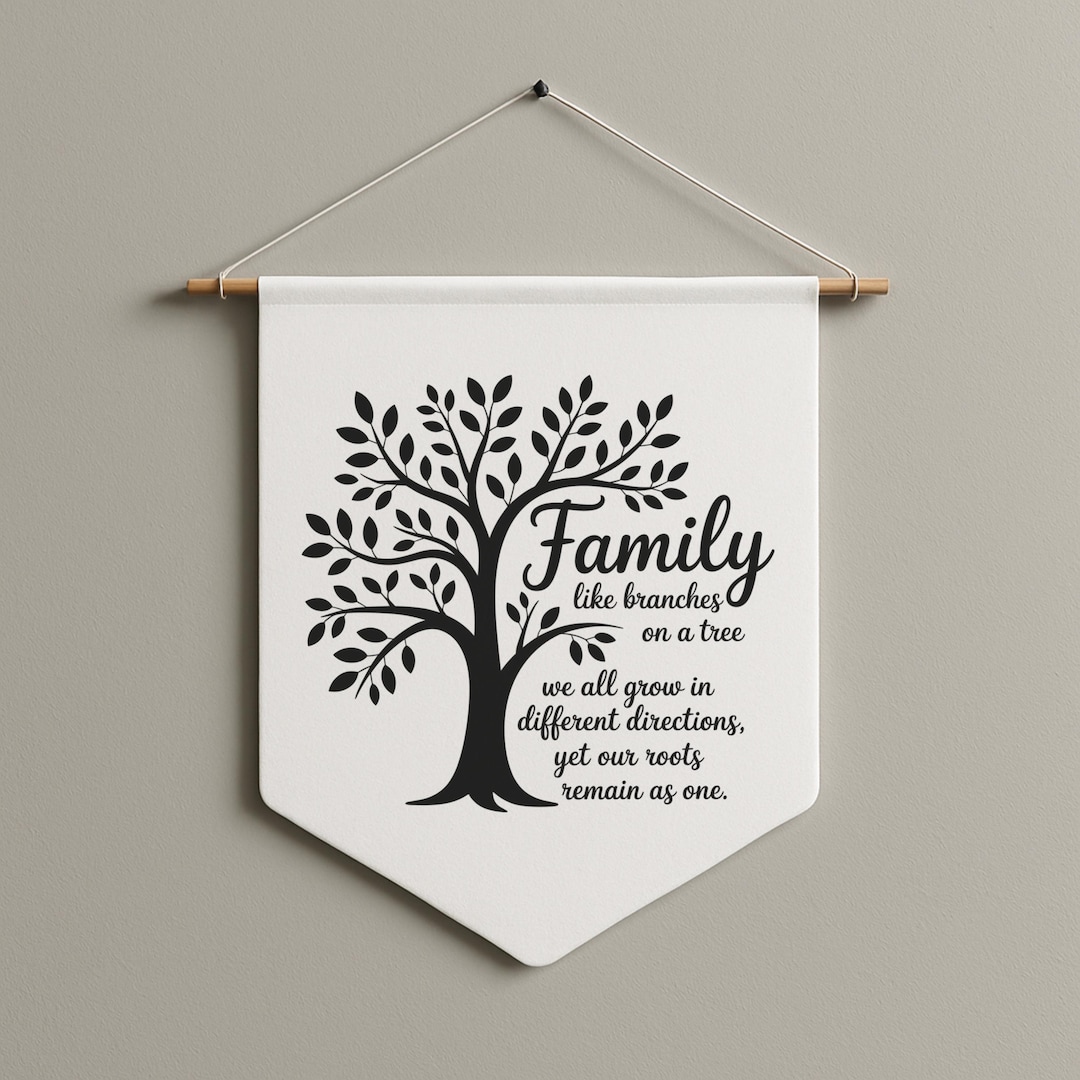 Tree Roots Banner Family Roots Art Print, Family Tree Home Decor, Family Gift, Family ...