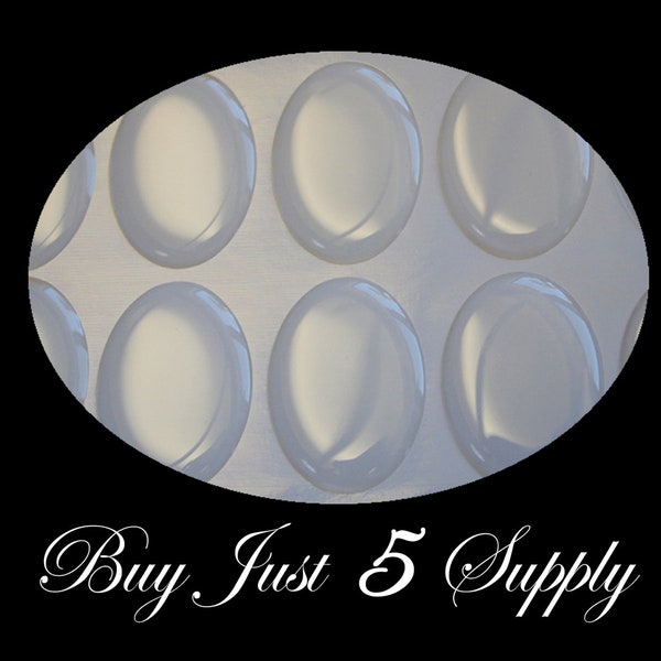 20 OVAL 30 x 40mm Epoxy Resin Stickers-Domes-Dots-Drops ... Fast and Easy..Peel and Stick..No Mess Pendants and Magnets