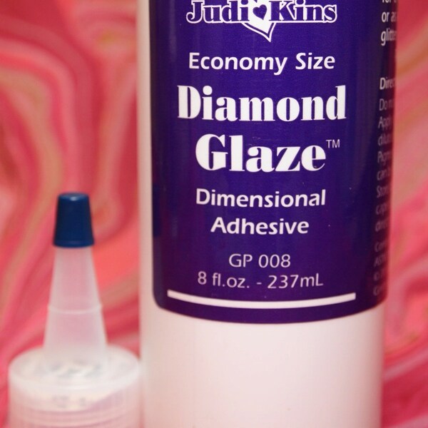 Judi Kins Diamond Glaze - New Jumbo 8 oz Size- For your Glass Pendants, Scrabble Tile Pendants, Bottle Caps... A Terrific Adhesive and Resin