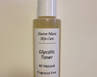 10% Glycolic Toner 4.5oz.All Natural/  For acne,smoothing out skin tone and wrinkles