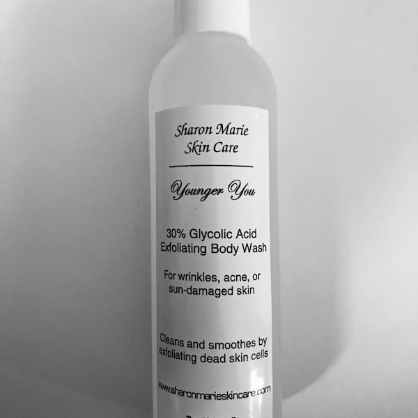 Body Wash and Peel with 30% Glycolic acid. 7oz.