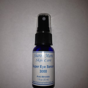 Super Eye Serum 3000 1oz. with Matrixyl 3000, Argireline, Snap8, Hyaluronic Acid, reduces wrinkles and puffy eyes