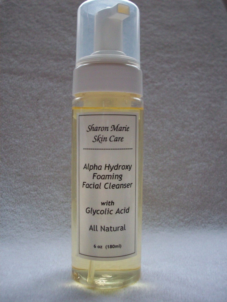 10 Alpha Hydroxy FOAMING Facial Wash W/ 10 Percent Glycolic Etsy