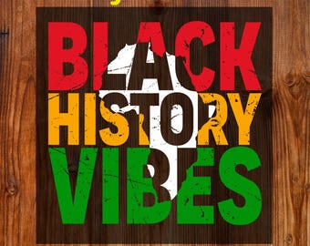 Black History Map Ready To Press DTF, Retro African American DTF Transfer, Black History Month DTF Print, Black History Honoring Iron On Dtf
