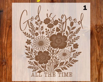 God is good all the time Ready To Press DTF, Wildflower Christian Dtf Transfer, Retro Bible Verse Dtf Print, Jesus Shirt Dtf, Religion Dtf