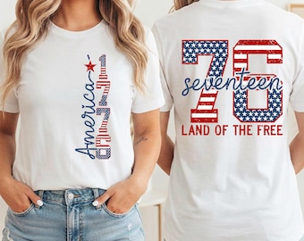 Fourth of July Ready To Press DTF, Retro America 1776 Dtf Transfer, Independence Day Dtf Print, Patriotic Iron On, Land Of The Free USA Dtf
