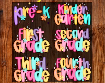 Preppy Back to School Ready To Press DTF, Floral Teacher DTF Transfer, First Day of School DTF, Girly School Print, Pre-k 1st/2nd/3rd Grade