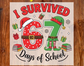 Six Seven Meme School Ready To Press DTF, Funny Teacher Christmas DTF Transfer, Viral 6 7 Meme DTF Print, Christmas Six Seven  6 7 Shirt Dtf