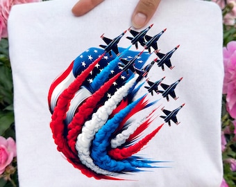 Patriotic American Flag Jet Fighter Ready To Press Dtf, Patriotic USA Military Dtf Transfer, Fighter Jets 4rh Of July Dtf Print, Patriotic
