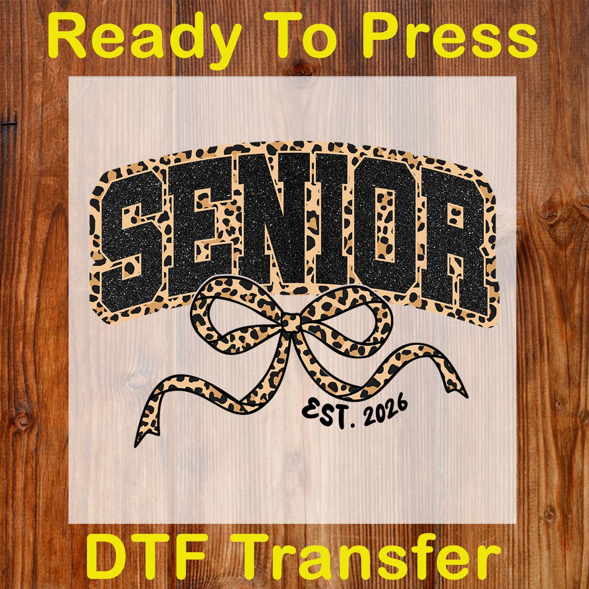 2026 Iron On Patches SEC Apparel Graduation Class Senior Iron On Patches Decals Transfers Applique Letters For T Shirts Fabric Clothing | (Senior 2024 Yellow Iron On Vinyl