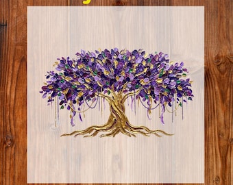 Mardi Gras Tree Brushstroke Ready To Press DTF, Glitter Mardi Gras DTF Transfer, Mardi Gras Carnival DTF Print, Preppy Mardi Gras Iron On