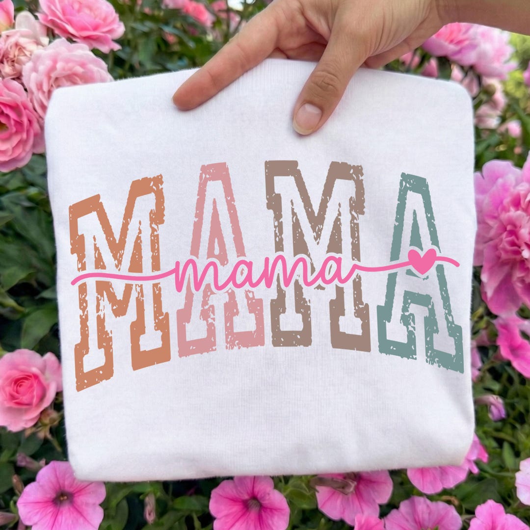 Retro Mama Ready to Press DTF, Trendy Varsity Mama DTF Transfer, New ...