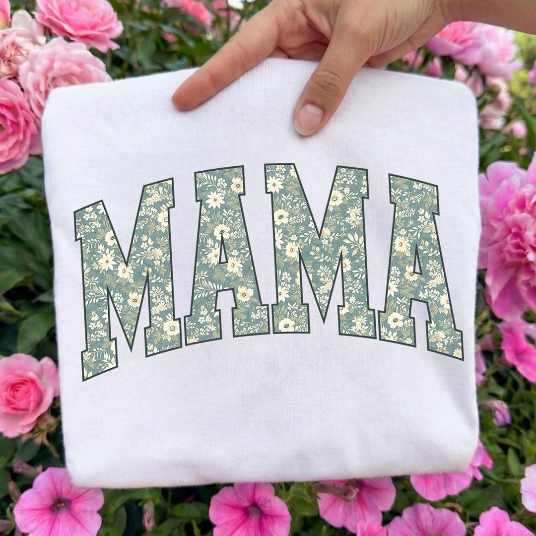 Floral Mama Ready to Press DTF, Vintage Rose Mom DTF Transfer, Gift for ...