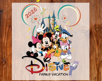 Family Vacation 2026 Ready To Press DTF, Disney Family Trip DTF Transfer, Disneyland Vacay Mode DTF Print, Disneyworld Dtf, Family Squad Dtf