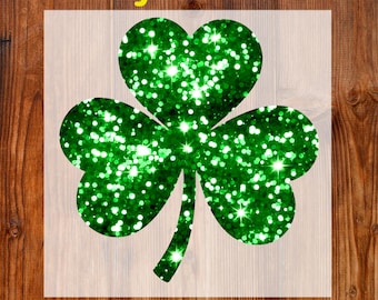 St. Patrick's Day Faux Sequin Shamrock Ready To Press DTF, Retro Lucky Shamrock DTF Transfer, St. Patrick's Day DTF Print, Preppy Irish Day
