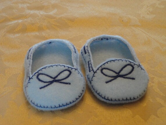 light blue moccasins