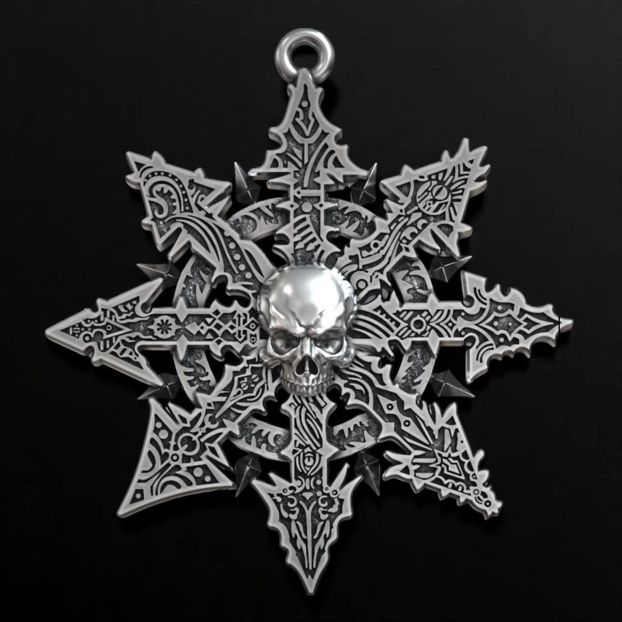 Chaos Cross Pendant - Etsy