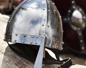 Norman Nasal Helmet 11th Century Medieval Knight Steel Helmet | LARP Costume Battle Helmet | Combat Warrior Armor Helmet For Cosplay