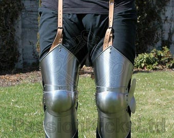 Medieval Armor Gothic Upper Leg Guard | Wearable Armor Set Knight Pair Of Thigh Leg Armor | Steel Reenactment Cosplay Leg Armor For Costumes