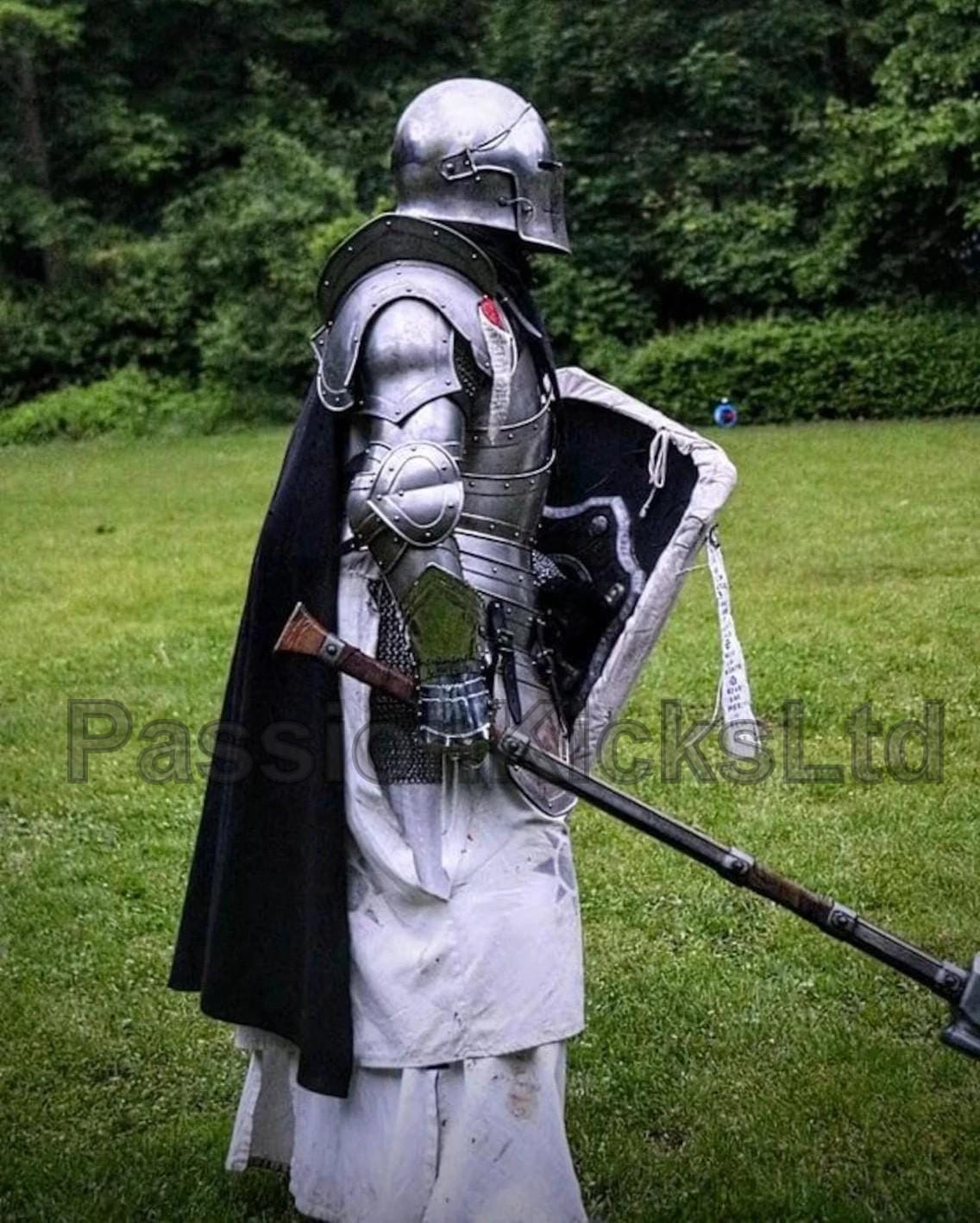 Medieval Barbute Armor Suit | Full Body Barbuta Knight Steel Armor ...