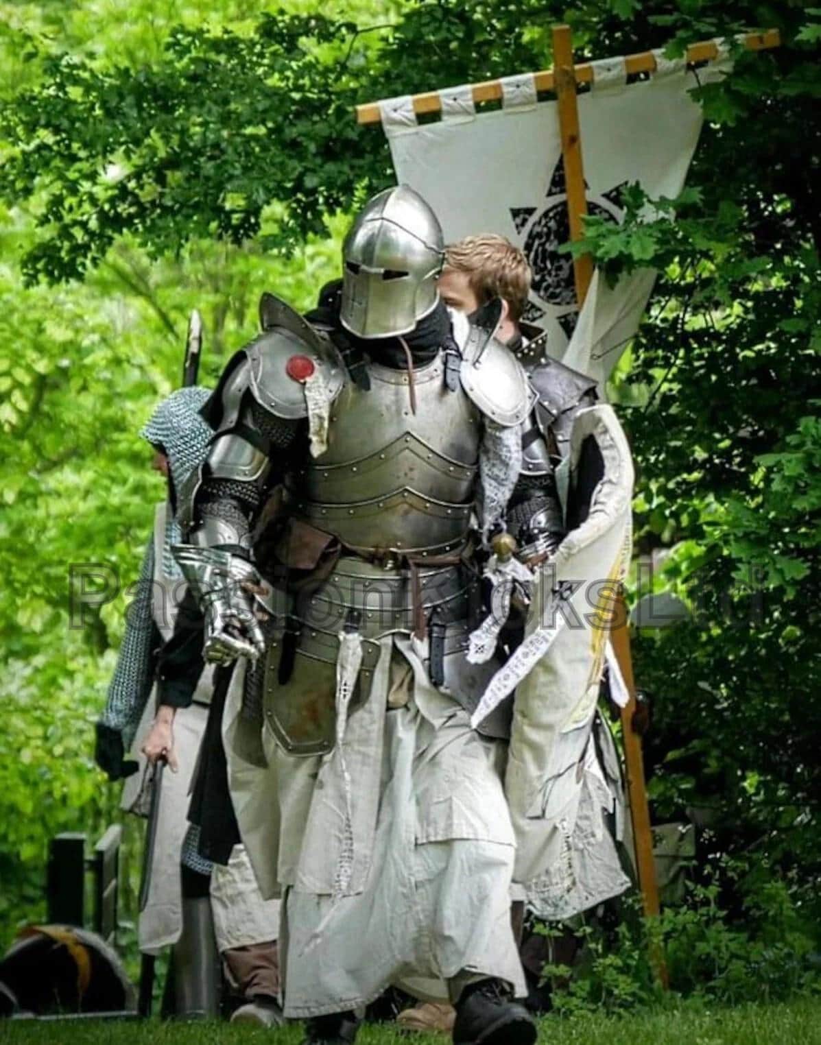 Medieval Barbute Armor Suit | Full Body Barbuta Knight Steel Armor ...