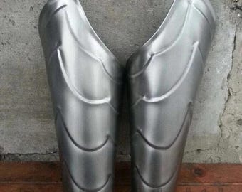Steel Fantasy Arm Bracers | Medieval Warrior Cosplay Armor | LARP And Costume Reenactment Bracers | Hand-Forged Armor Bracers For Warriors