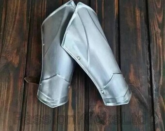 Medieval Knight Pair Of Arm Bracers | LARP Steel Bracers For Reenactment | Cosplay Arm Guard For Event Costumes