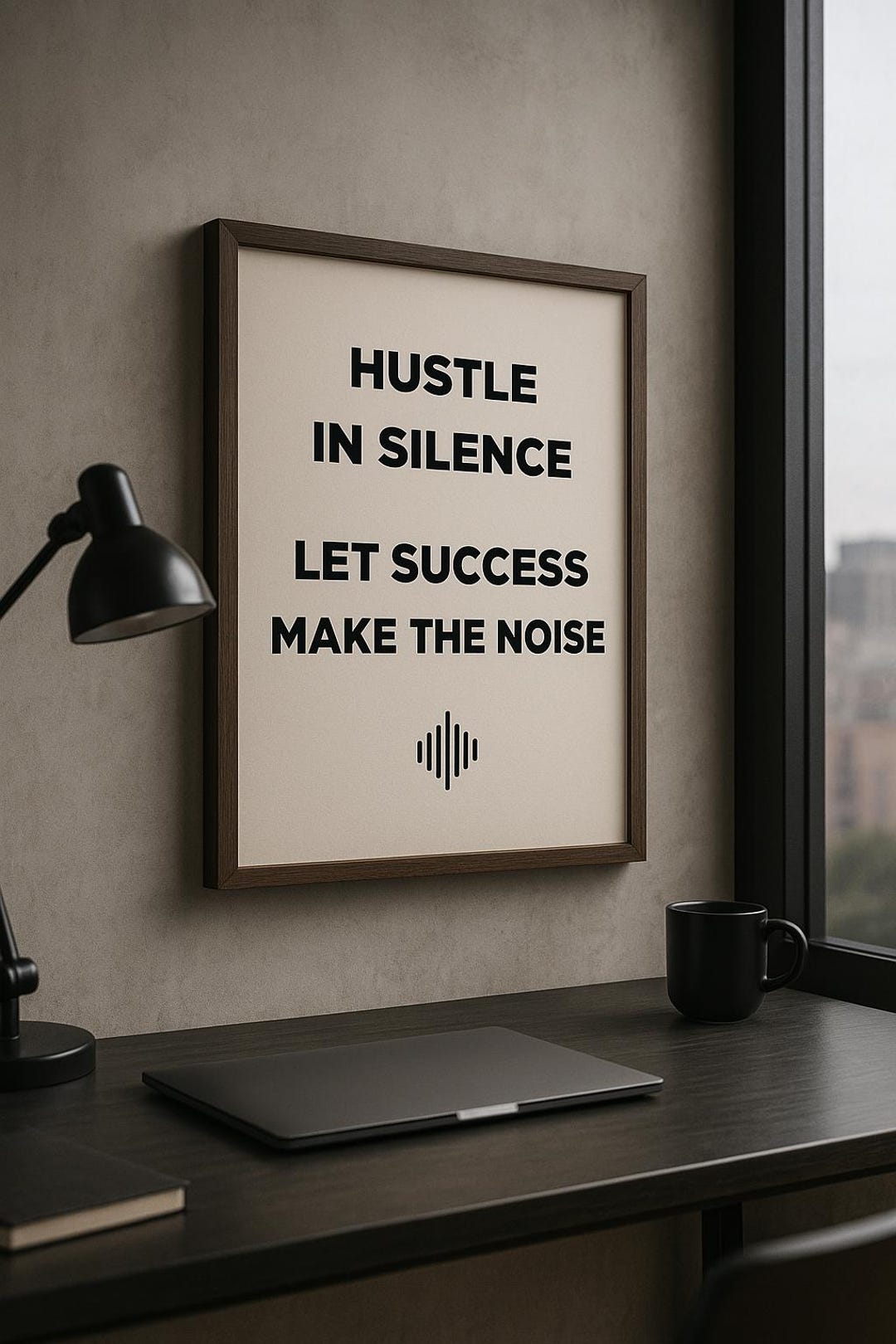 Motivational Quote Print, Minimalist Productivity Wall Art, Neutral ...
