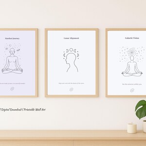 Viaggio astrale – Set di poster digitali da 3 pezzi