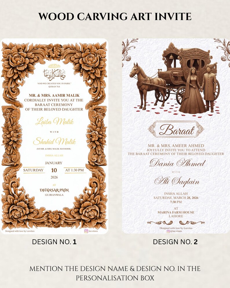 Modèle d'invitation de mariage numérique indien et pakistanais ...