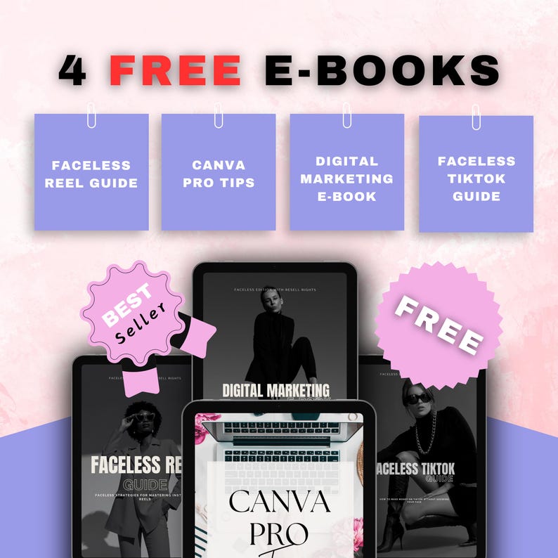 Faceless TikTok Marketing Guide, Editable Digital PDF with MRR PLR, TikTok Strategy for Creators, Viral Growth System, Passive Income
