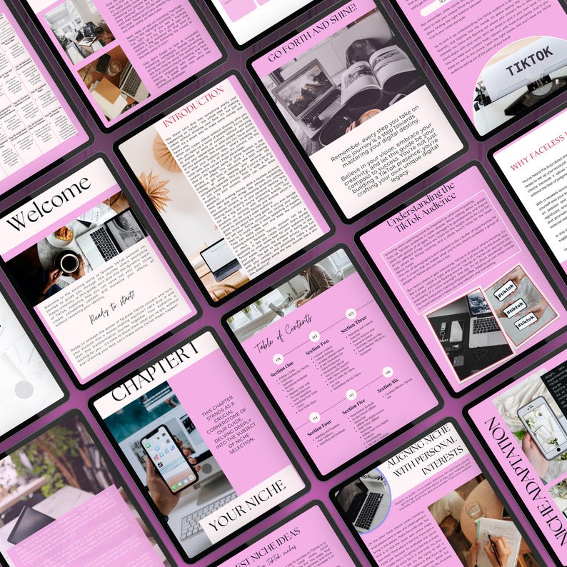 Faceless TikTok Marketing Guide, Editable Digital PDF with MRR PLR, TikTok Strategy for Creators, Viral Growth System, Passive Income