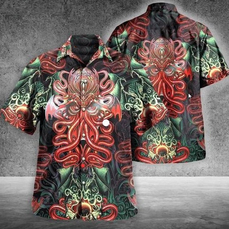 Discover Cthulhu Hawaiian Shirt