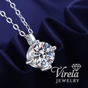 Virela Pear Necklace Sterling Silver Pendant Gift for Women