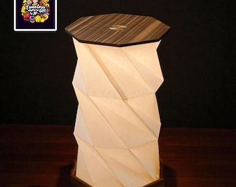 Chinese Style Paper Folding Lamp room decoration – Adjustable Touch Control Night Light