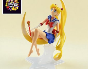 Sailor Moon Figure handmade and fan-made: Vegan PVC Anime Statue, Cake Topper