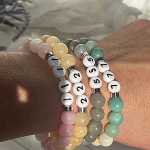 Pulseras con números de ángeles