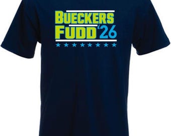 Bueckers Fudd 26 Shirt, Basketball Fan Tee, Women’s Hoops Duo Graphic T-Shirt, Navy Sports Lover Gift Tee