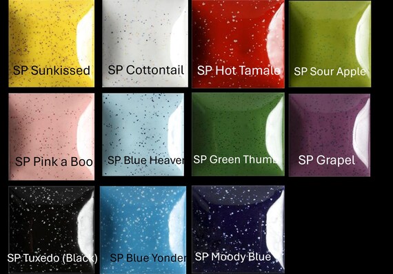 Mayco Stroke and Coat Ceramic Glaze Speckled Glazes Wonderglaze - 2 oz. Squeeze Bottle Multiple Colors Available