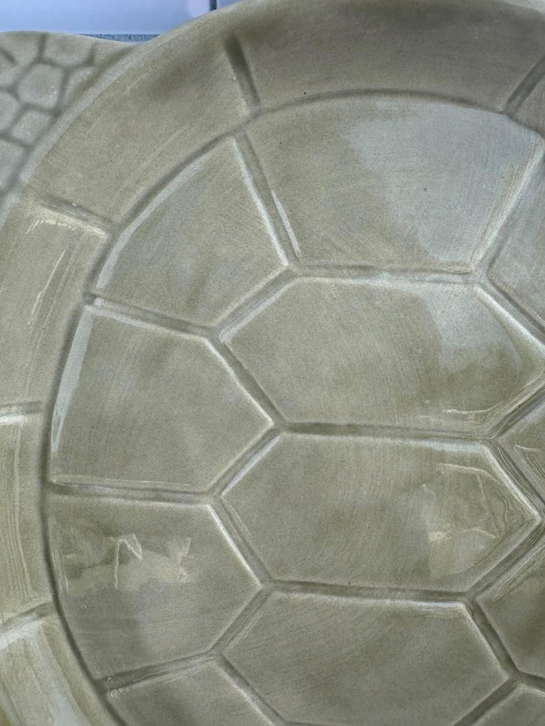 Sea Turtle Tray - Plate Serving Platter - Beachy Ocean Ceramic Server ...