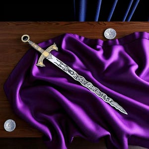 Personalized Excalibur Replica Sword: Stainless Steel, Cosplay Prop