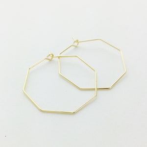 Hexagon hoop earrings forever best sale 21