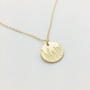 Forest Necklace, Hand Engraved Forest, Family Tree, Forest Jewerly, Gift for Her, Dainty Necklace, Gold Fill, Sterling, Rose Gold Fill, Gift