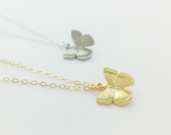 Butterfly Necklace, Gold or Silver, Daughter Necklace, Fly, Inspirational, Memorial Necklace, Remembrance, Hope