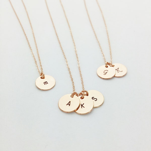 Dainty Mom Necklace, Gold Filled, Sterling Silver, Initial Necklace, Personalized Initials, Multiple Initial, Mom Gift, Mothers Day, Nana