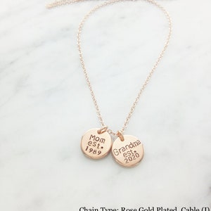 Sister Est. Aunt Est. Necklace, Aunt Necklace, Sister Necklace, New Mom, Mom, Baby Announcement, Pregnancy, Aunt Gift, Sister Gift, New Aunt image 10